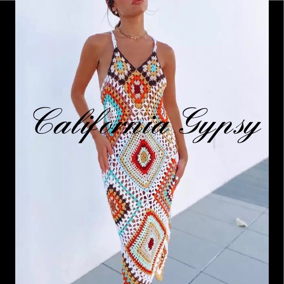 Granny Square Crochet Boho Dress RESTOCKED🎉 - Picture 11 of 11